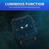 Megir Blue Rose Rectangle Mens Quartz Wrist Watches ML2061G
