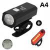 Bicycle Front Light Type-C Rechargeable Bicycle Headlamp Road Bike Front Headlight For Night Riding Cycling Safety
