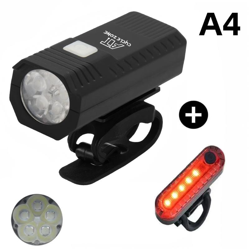 Bicycle Front Light Type-C Rechargeable Bicycle Headlamp Road Bike Front Headlight For Night Riding Cycling Safety