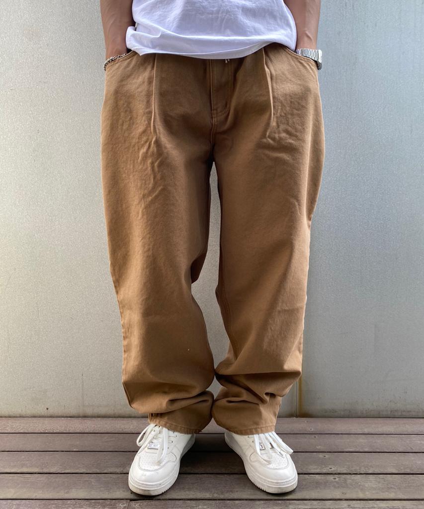 Bieseulaebis Mid 90 Baggy Oxford Pants Brown