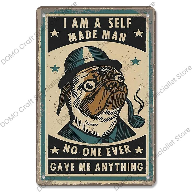 Pet Dog Dachshund Plaques Vintage Metal Plate Drink Coffee Wine Read Book Metal Tin Signs Wall Decor for Bar Pet Shop House