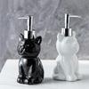 Lovely Cats Design Soap Dispenser Easy Maintenance Soap Holder with Press Pump For Household Countertop Organization