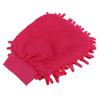 Car Wash Mitt Scratch Free Double Sided Chenille Pink Soft Washing Glove for Vehicle Cleaning