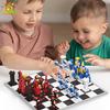 MOC Animalcraft Flight Chess Table Board Game Model Mini Building Blocks Bricks Set City Toys for Children Friend Kid