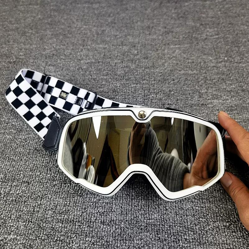Motorcycle personalized glasses ski goggles men and women retro off-road riding locomotive windproof sand helmet goggles