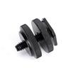 Standard 1/4 Double-Layer Hot Shoe Mount with Up/Down Locking Camera Screw