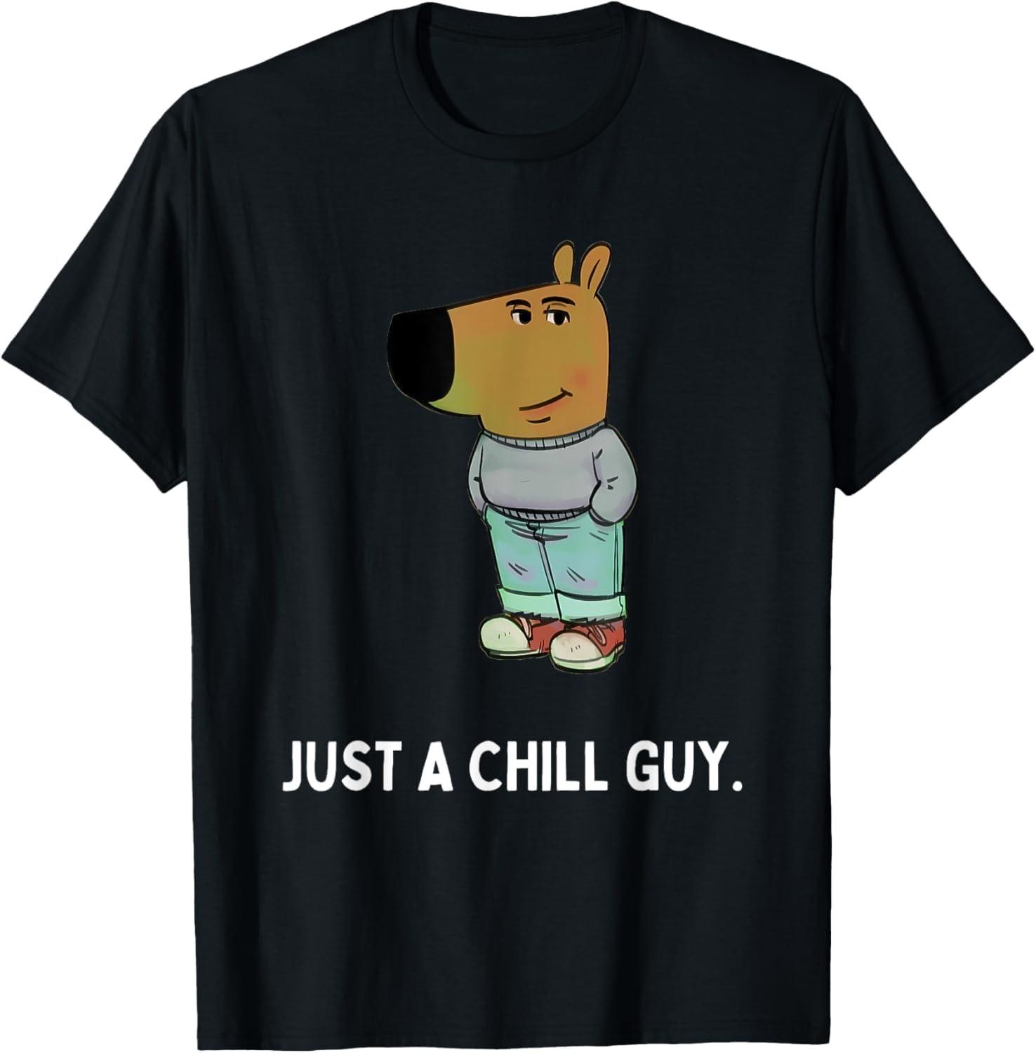 Pertmunsv I m Just A Chill Guy Funny Meme T-Shirt XXXXXL чёрный