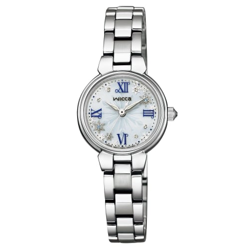 Citizen Wicca "Frozen" Limited Edition Solar Tech Watch KP2-116-91 Silver