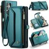 Custodia di Lusso in Pelle per Samsung S24 FE S23 Ultra S22 S21 Plus S20 S25 A16 A17 A57 A55 A35 A54 A34 S26 Tracolla con Cordino Portafoglio con Zip Slot per Carte Copertura