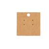 Retro Kraft Paper Earring Display Cards - Blank Stud Holder and Packaging Accessory