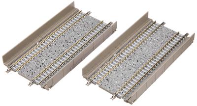 TOMIX N Gauge Double Track Rail DS140 F Set of 2 1811 Railway Model Supplies