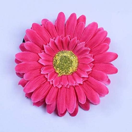 30 PCS/lot Artificial Flower Gerbera Daisy Flower Big Silk Sunflower Head DIY Home Decoration Wedding Flowers - (Color: Hot Pink)