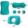 1/1PC Portable Foldable Inflatable Pillow Light Travel Neck U-Shape Pillow Car Airplanes Multifunction Neck Waist Support Cushio