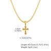 Personalized Men'S Simple Stainless Steel Cross Pendant Steel Necklace, Quanxi Water Pn-2012
