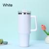 Simple Solid Color Large Capacity Double-layer Vacuum Stainless Steel Thermos Cup with Straw Coffee Cup Outdoor Car Water Cup