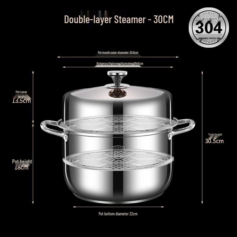 

304 Stainless Steel Steamer Pot