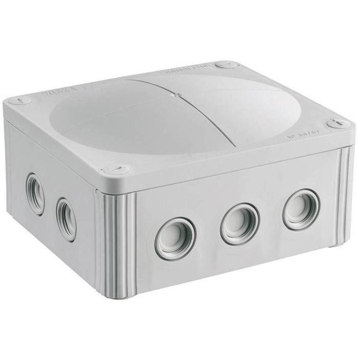 Boîte de dérivation Wiska 10101459 (L x l x H) 160 x 140 x 81 mm gris IP66/IP67 1 pc(s)