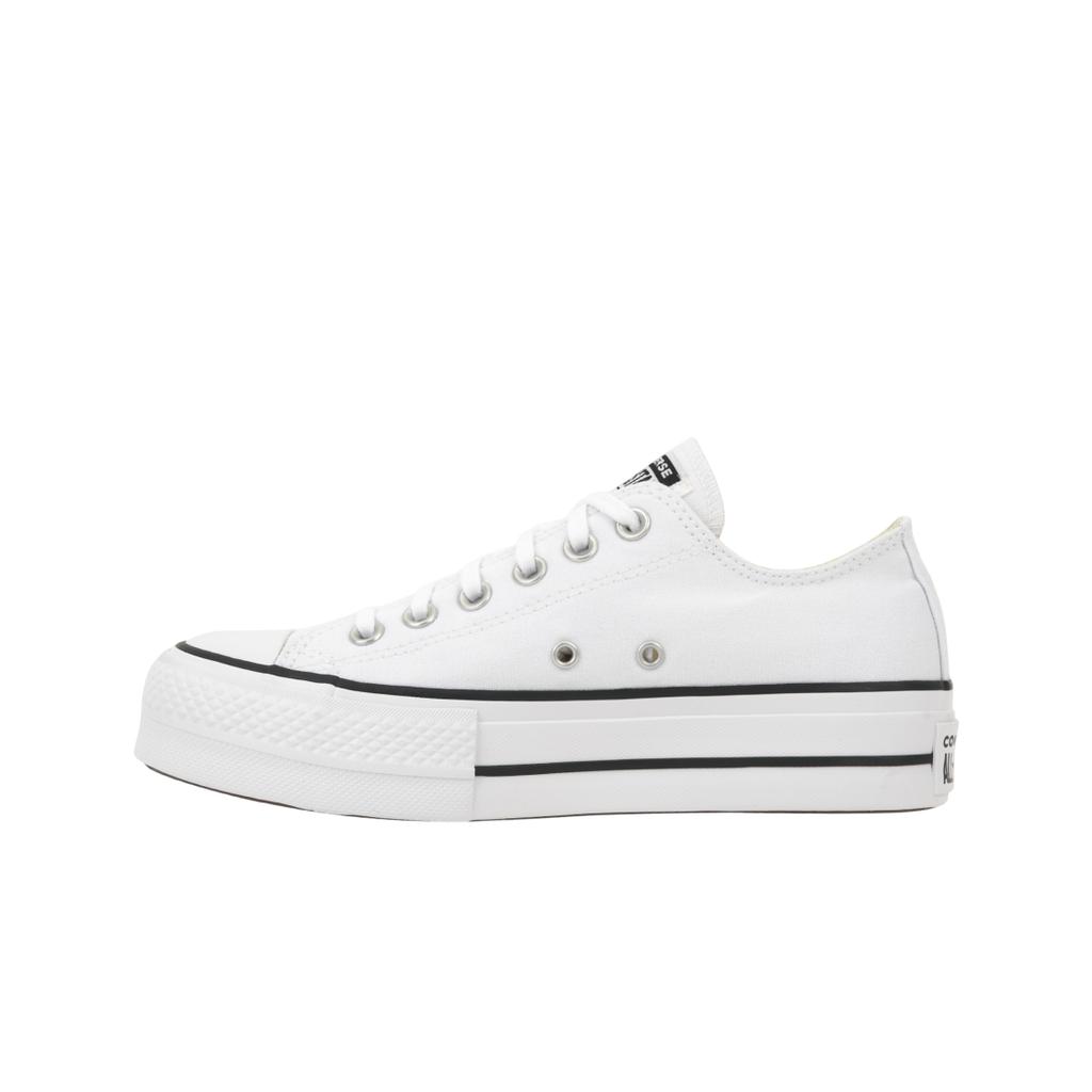 Converse Chuck Taylor All Star Lift Ox Bianco Nero Sneakers Donna 560251C