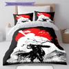 Juego de Ropa de Cama con Estampado de Dibujos Animados Colcha Funda de Colcha Funda de Almohada Decoración del Hogar Regalo de Cumpleaños (1 * funda nórdica + 2 * fundas de almohada, sin núcleo)