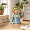 Garden Landscape Ornament Cute Girl Resin Figurines, Mini Praying Collectible Figure, Figure Little Statue Ornaments for Home Office Desktop Decor
