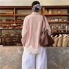 Women S Loose Striped Lace Trim Shirt Summer Vacation Casual Top