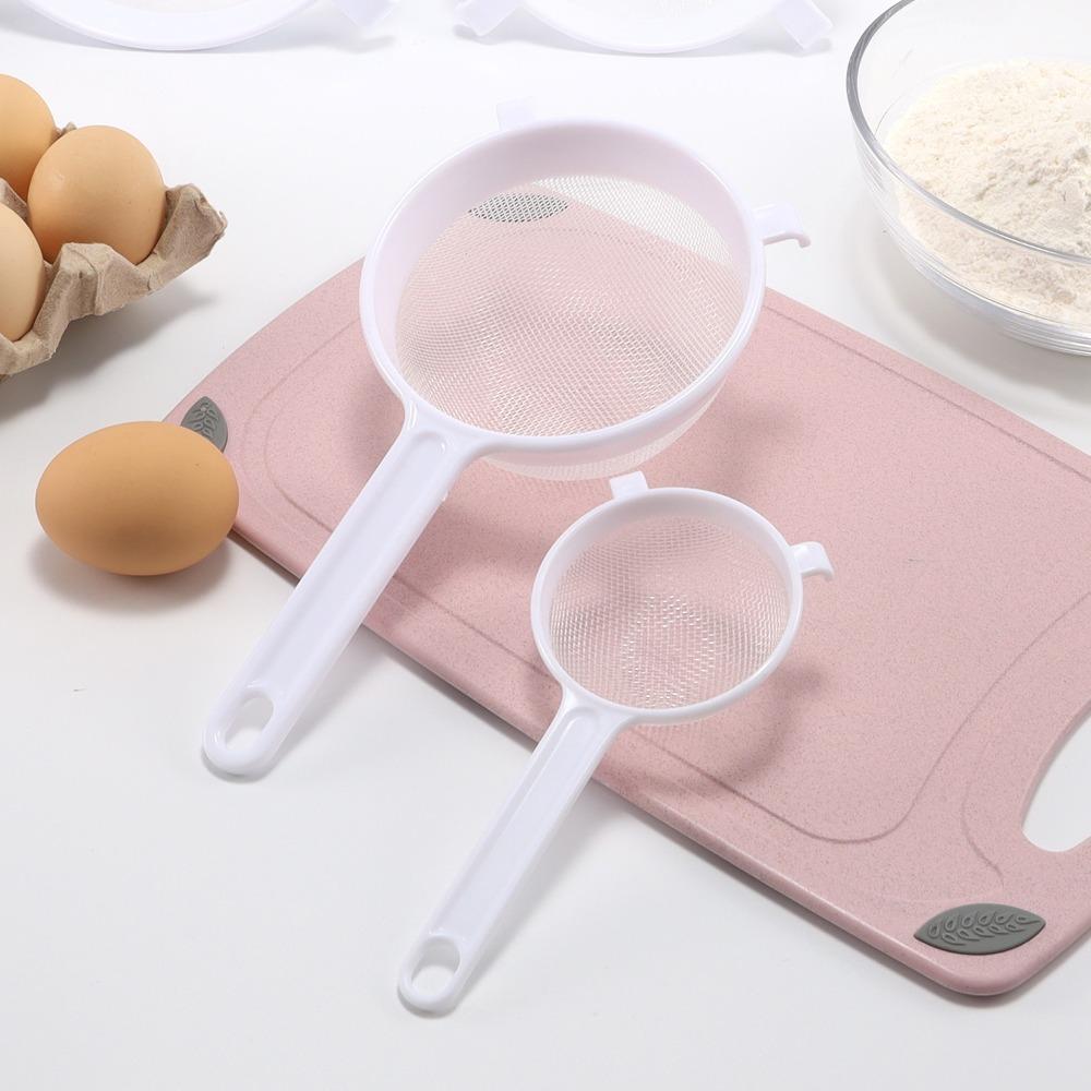Plastic Soy Milk Filter Handheld Flour Sieve Screen Meshes Colander  Coffee
