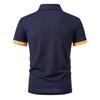 Men's Summer Colorblock Botton Short Sleeve Top Men's Casual Fashion Shirt