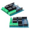 4-Kanal Relaismodul Steuerplatine Harz Erweiterungsschild mit Onboard-Anzeige DC5V