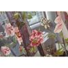 Peony Curtain Hanging 100x200cm Sheer Voile Door Window Room Divider Elegant Valance For Living Room Bedroom Luxury Home Decor Upgrade High Quality