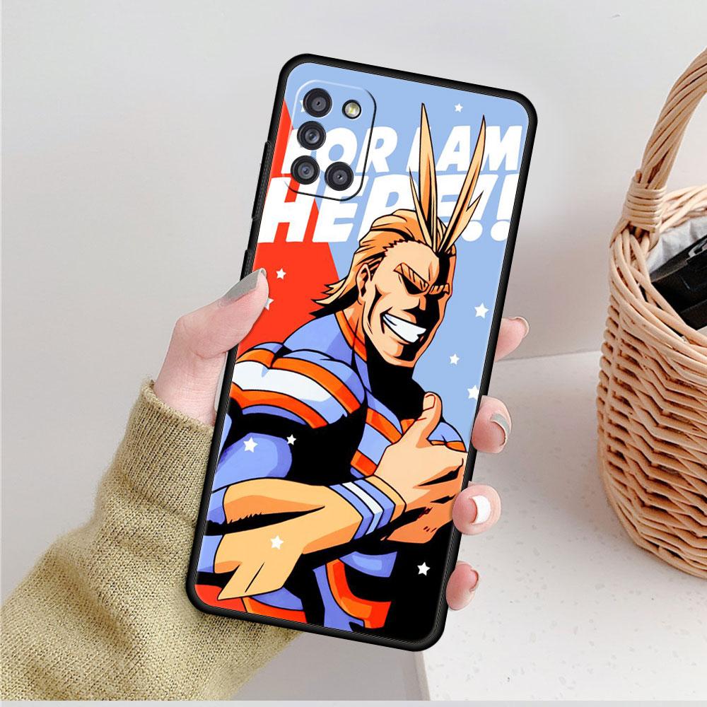 Boku no Hero Academia Black Smartphone For Samsung A41 A52 A31 A12 A72 A71 A02s A21s A51 A32 4G A73 A53 A03s A33 Celular Case
