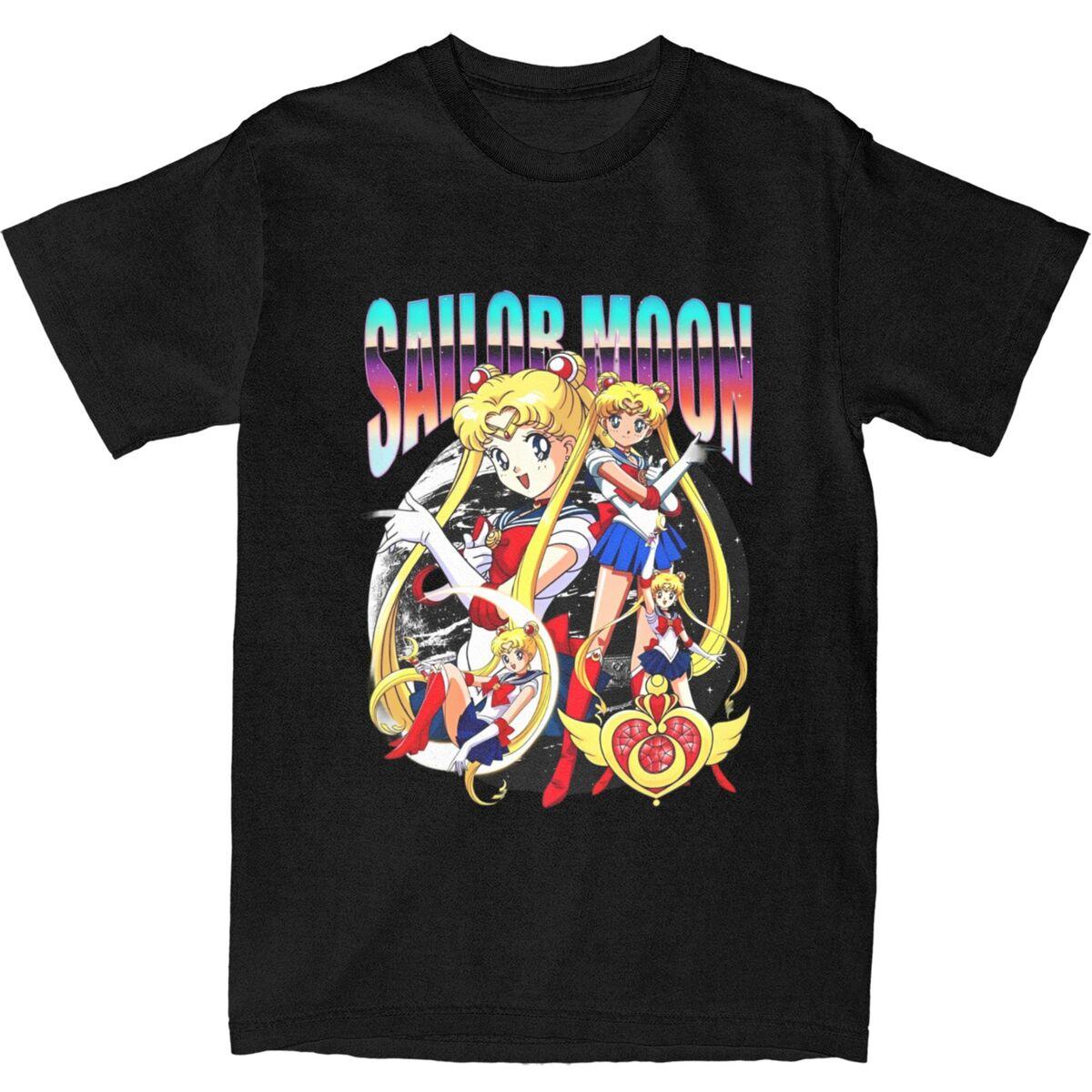 Sailor Moon Anime Characters Graphic Print T-shirt XXXL