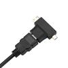 HDMI To VGA Adapter With Audio Cable T Type Micro Mini HDMI Connector For PS3 PS4 Xbox360 Black
