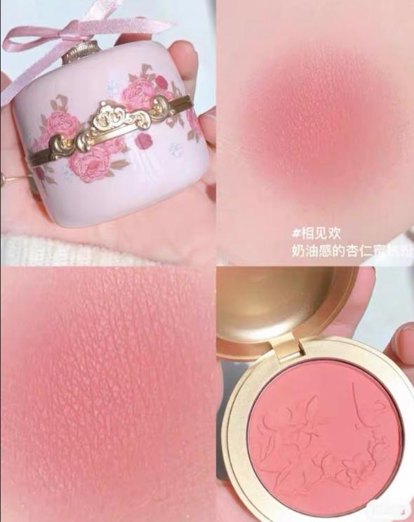 Flower Knows Gods Embossed Blush Purple Red Nude Natural Monochrome Rouge Matte Concealer Private Label Makeup Blusher