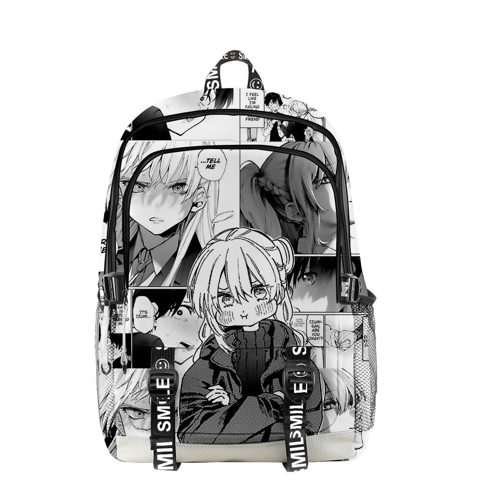 Classic Shikimori's Not Just a Cutie School Bags Unisex 3D Print Oxford Waterproof Notebook Multifunction Travel Backpacks