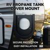 Shockproof ABS Gas Tank Cover Holder Support For Trailers Campers Motorhome Camping Outdoor Travel Secure Mounting Bracket