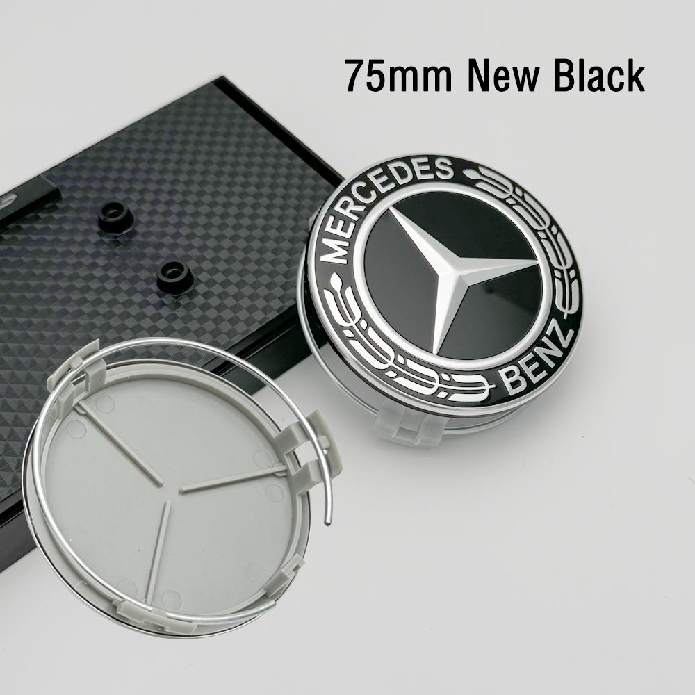 2026 Neu 4 Stück 75mm ABS Auto Radnabendeckel Logo für Mercedes Benz C207 C218 A207 C117 CLA CLS E-Klasse W212 S212 X166 W176 W205 W246 rx2