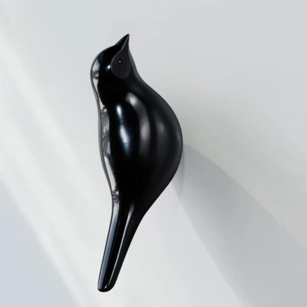 Modern 3D Creative Bird Wall Hook Cute Wall Hanger Bird Resin Wall Hook  Bathroom