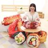 Cute Cartoon Style Sushi Egg Tart Plush Pillow Perfect Christmas Gift
