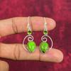 Green Copper Turquoise, Peridot Earrings Gemstone Jewelry, 925 Solid Sterling Silver Handmade Earrings, Latest Design Jewelry