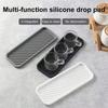 1pc Silicone Sink Splash Guard & Soap Holder - Multi-Functional Kitchen and Bathroom Accessory, Durable Plastic, Non-Toxic, Water-Resistant