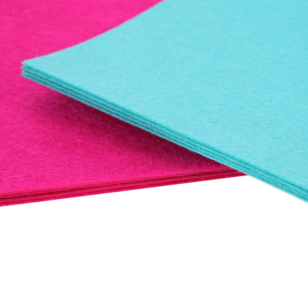 40-240Pcs Colorful Felt Fabric Sheet Squares 1mm Thick Non Woven Fabric Handicraft Durable Handmade Fabrib Sewing DIY Craft