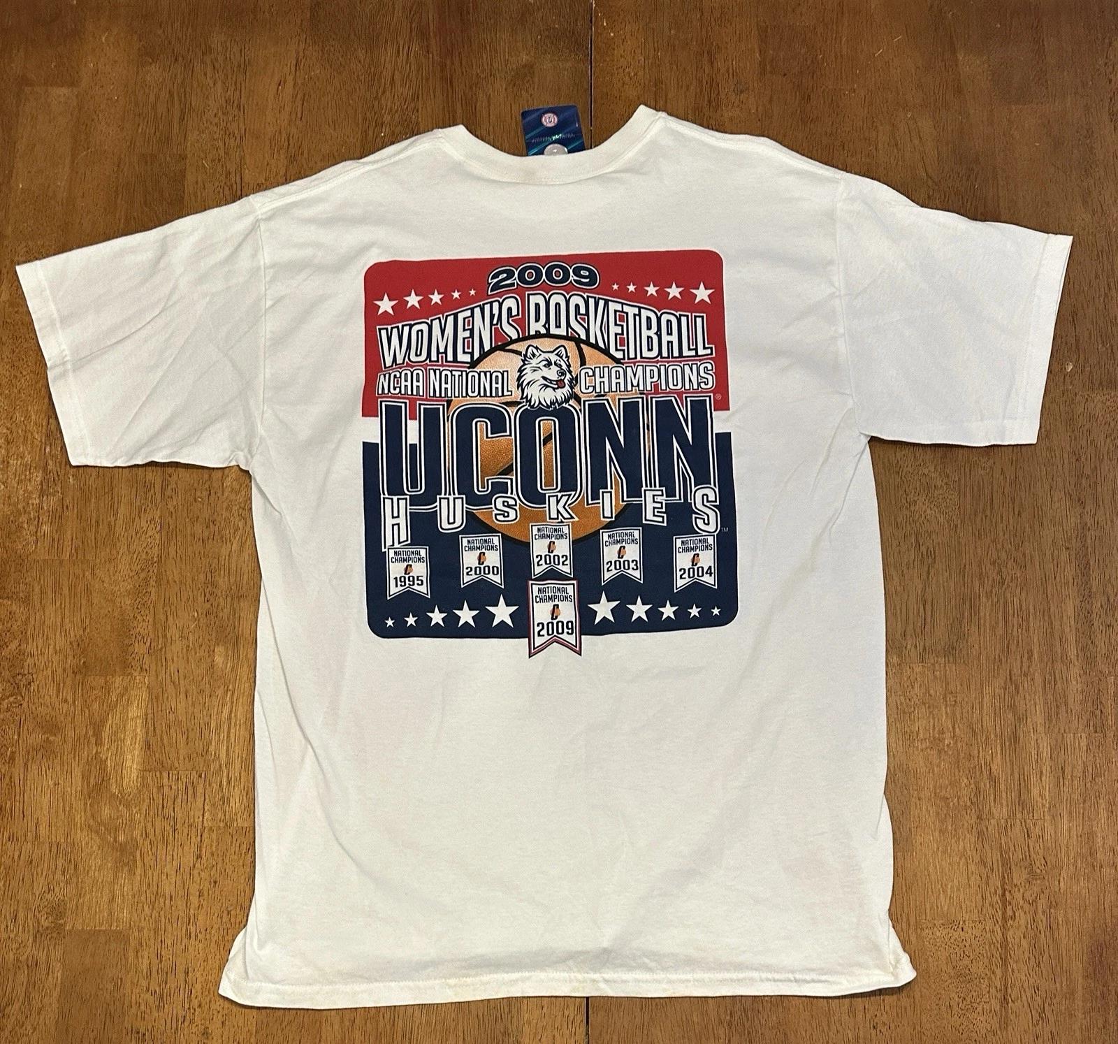 UConn Huskies 2009 Got Championships? T Shirt Large NWT Dead stock Graphic 3XL