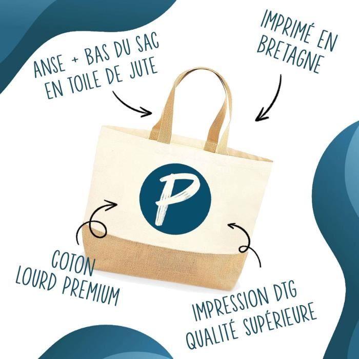 Sac - PLANETEE - Maman Géniale - Coton et Jute - Personnalisable - Écologique