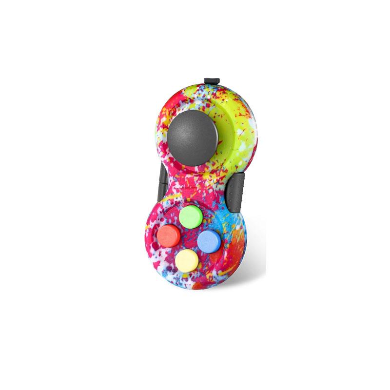 Fidget Controller Button Clicker Anxiety Add Adhd Ocd Stress Reliever Toys Adults Kids Improve Focus Pass Time Gadgets