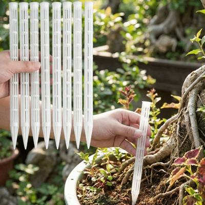 10PCS Plastic Plant Aeration Tubes Improve Soil Air Circulation Promote Soil Drying Cycle Plant Drainage Pipes Prevent Root Rot