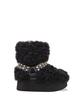 Three To Eighty Platform Middle Fur Boots (Black)
