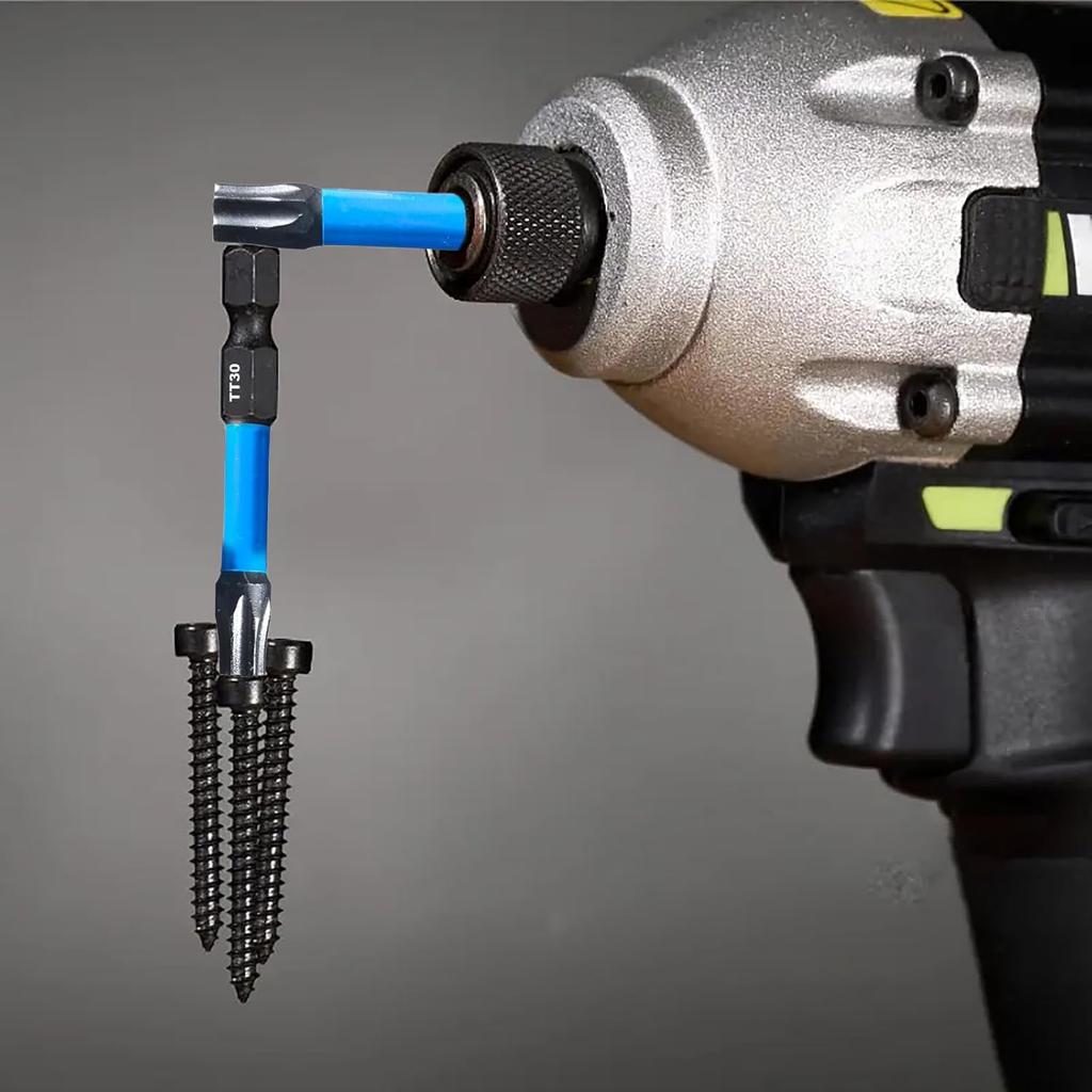 Hex-Shank Screwdriver Drill Bits Magnetic Impact Torx Bit Set S2 Steel Star Driver Bits with Holders for Electric Drill Tools