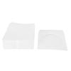 100Pcs CD Sleeves 4.9in Wide Clear Window Dustproof Thick Reusable CD Envelopes for 12cm 4.7in DVD Discs