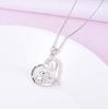 Heart-shaped Elephant Rhinestone Pendant Necklace for Women