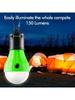 Portable LED Tent Light with Carabiner Hook - Outdoor Camping Lantern with 3 Lighting Modes, Battery Powered